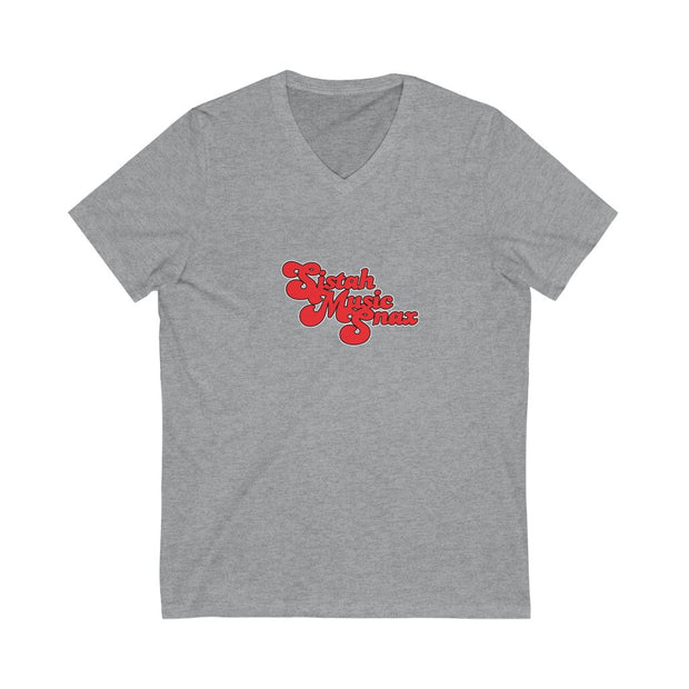 Unisex Jersey Short Sleeve V-Neck Tee