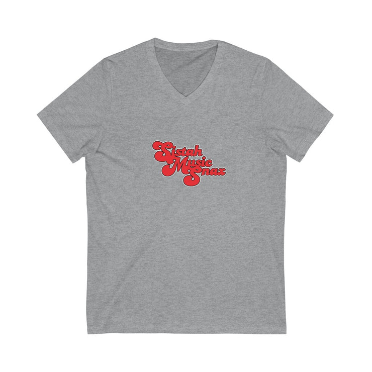 Unisex Jersey Short Sleeve V-Neck Tee
